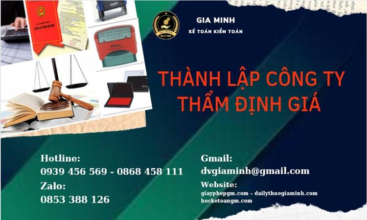 Thành lập doanh nghiệp Thẩm định giá tại Hà Nội