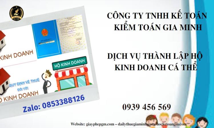 DỊCH VỤ THÀNH LẬP HỘ KINH DOANH CÁ THỂ TẠI BẾN TRE 4 Tư vấn thành lập hộ kinh doanh tại Bến Tre