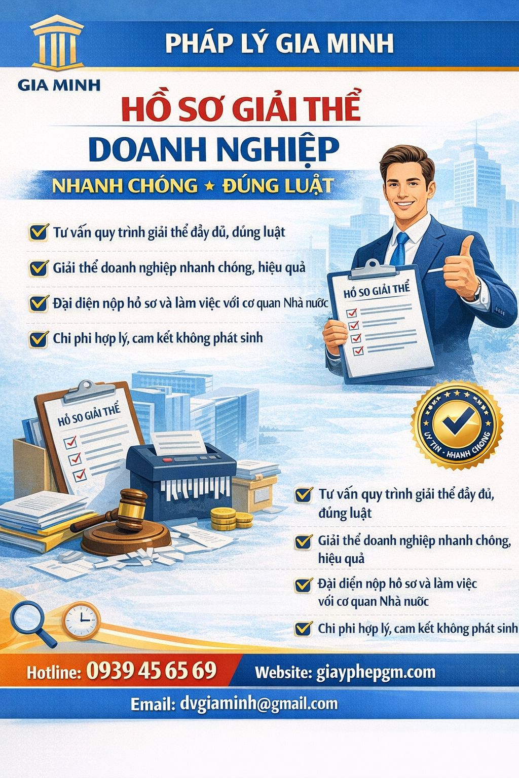 Hồ sơ giải thể công ty tại Bình Định cần chuẩn bị