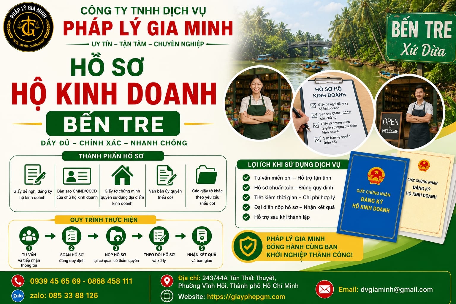 Hồ sơ hộ kinh doanh Bến Tre