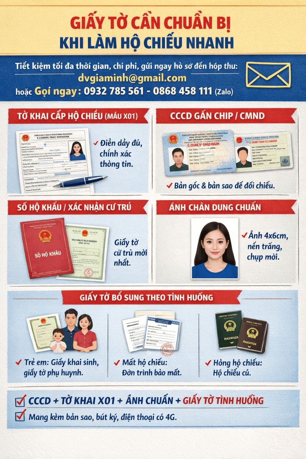 Hồ sơ làm hộ chiếu nhanh ở Huế