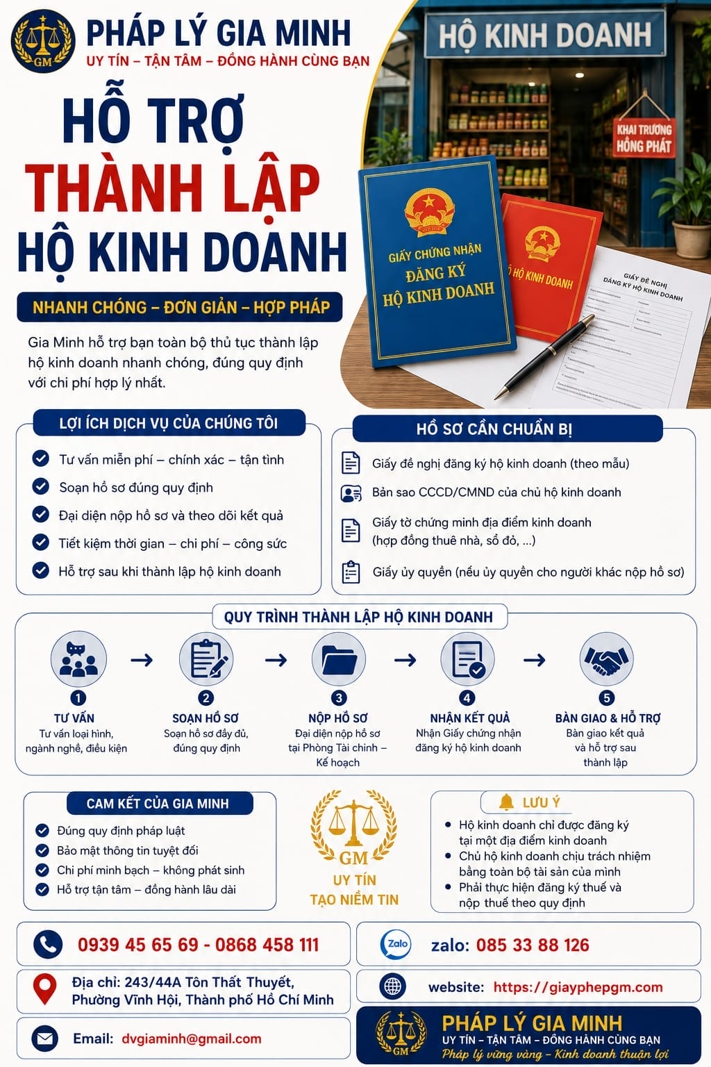 Hỗ trợ thành lập hộ kinh doanh