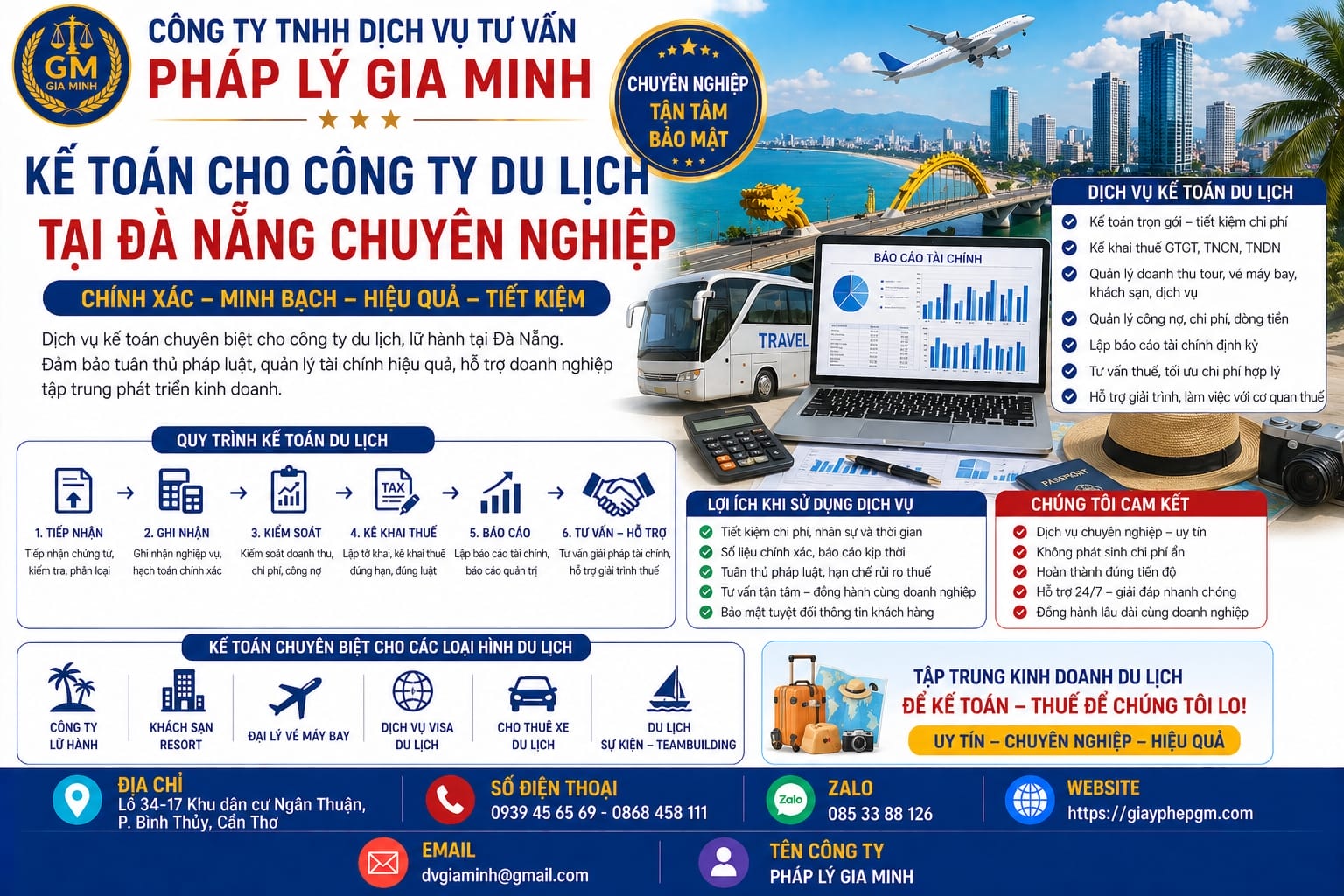 Kế toán cho công ty du lịch tại Đà Nẵng chuyên nghiệp