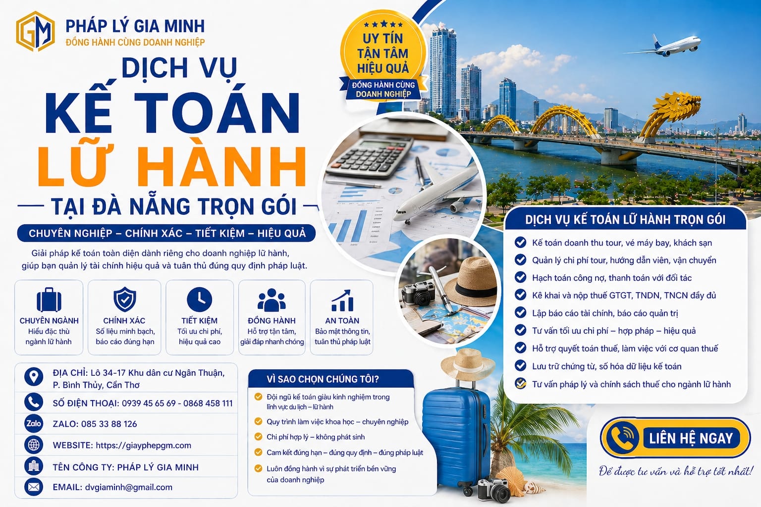 Kế toán doanh nghiệp lữ hành tại Đà Nẵng uy tín