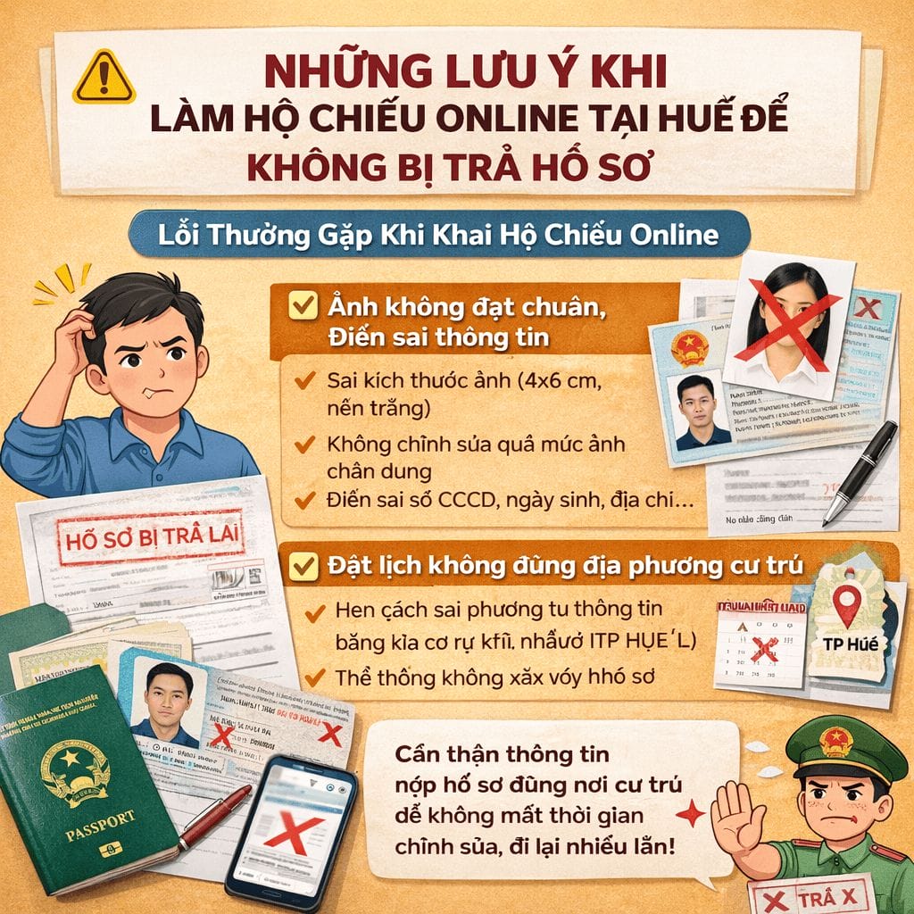 Kinh nghiệm làm hộ chiếu nhanh tại Huế