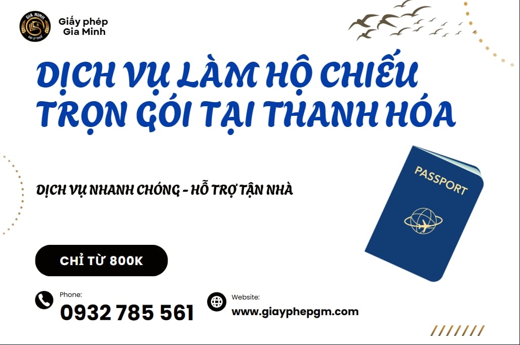 Dịch vụ làm hộ chiếu nhanh chóng, giá rẻ tại Thanh Hóa