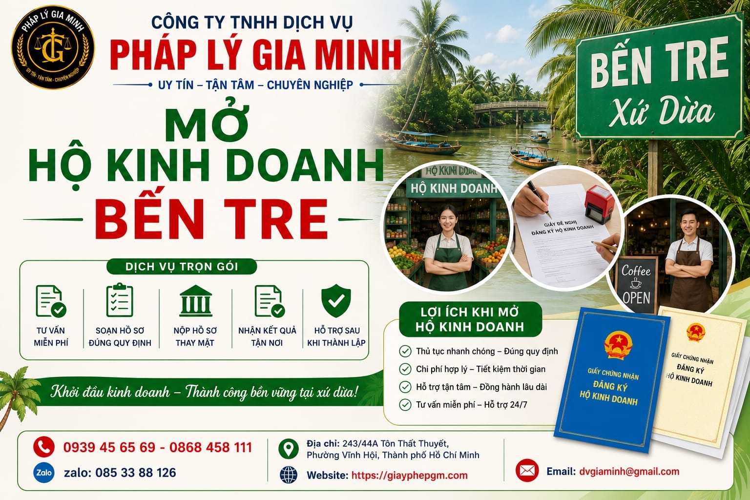 Mở hộ kinh doanh Bến Tre