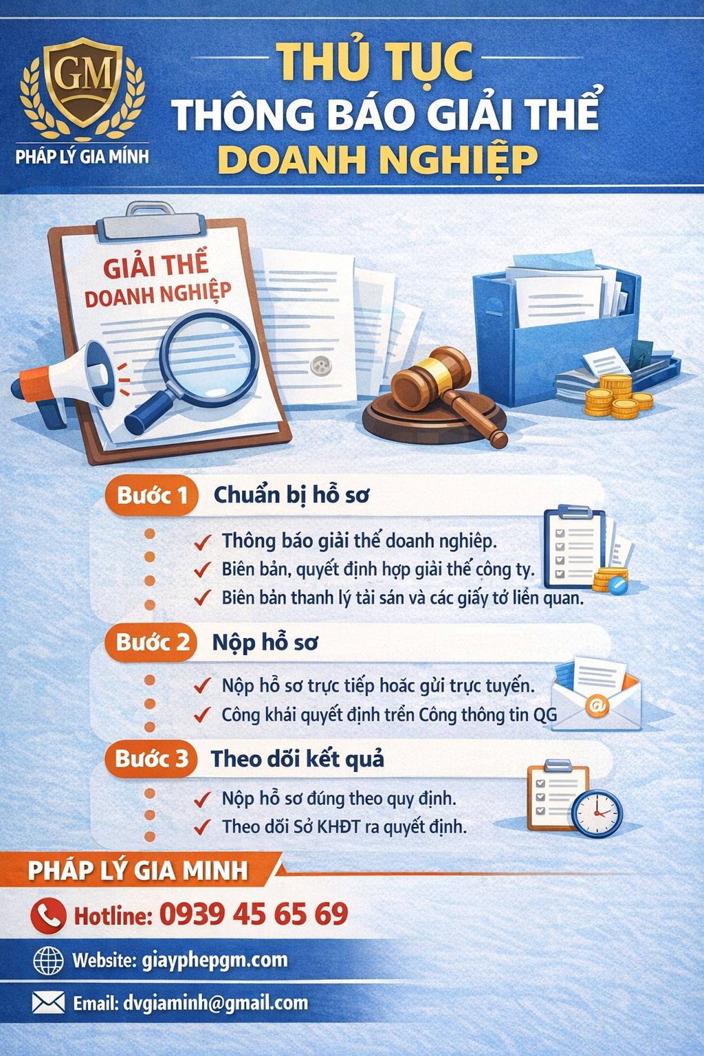 Quy trình giải thể doanh nghiệp tại Bà Rịa – Vũng Tàu gồm thanh lý tài sản, quyết toán thuế và nộp hồ sơ giải thể