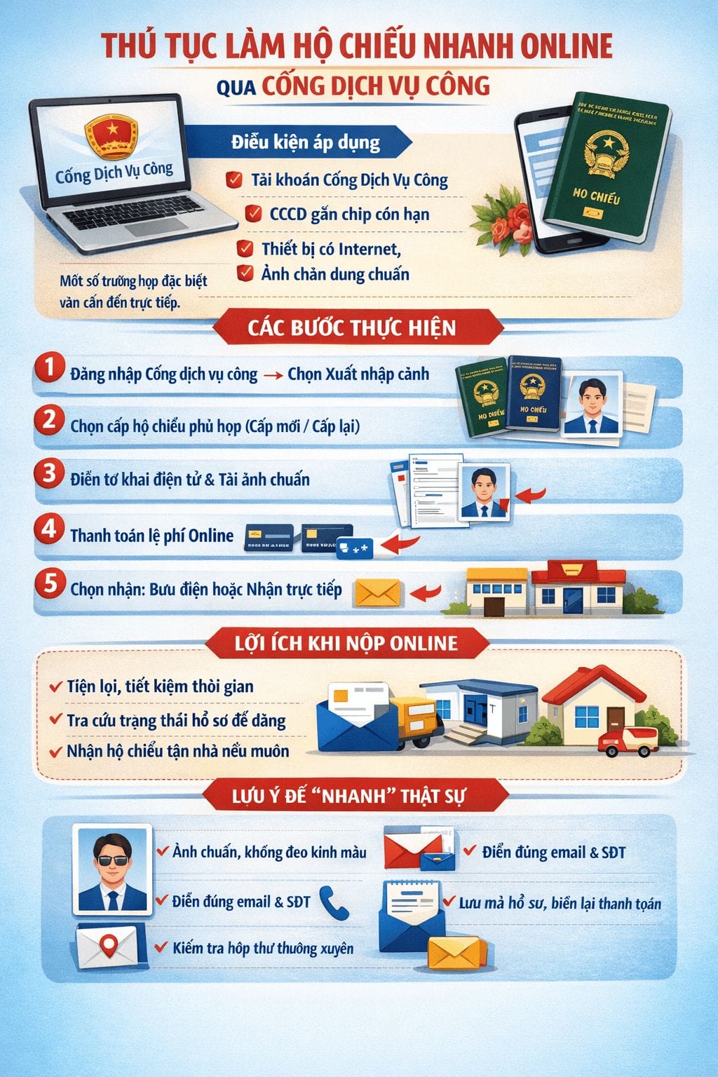 Thủ tục làm hộ chiếu nhanh ở Huế