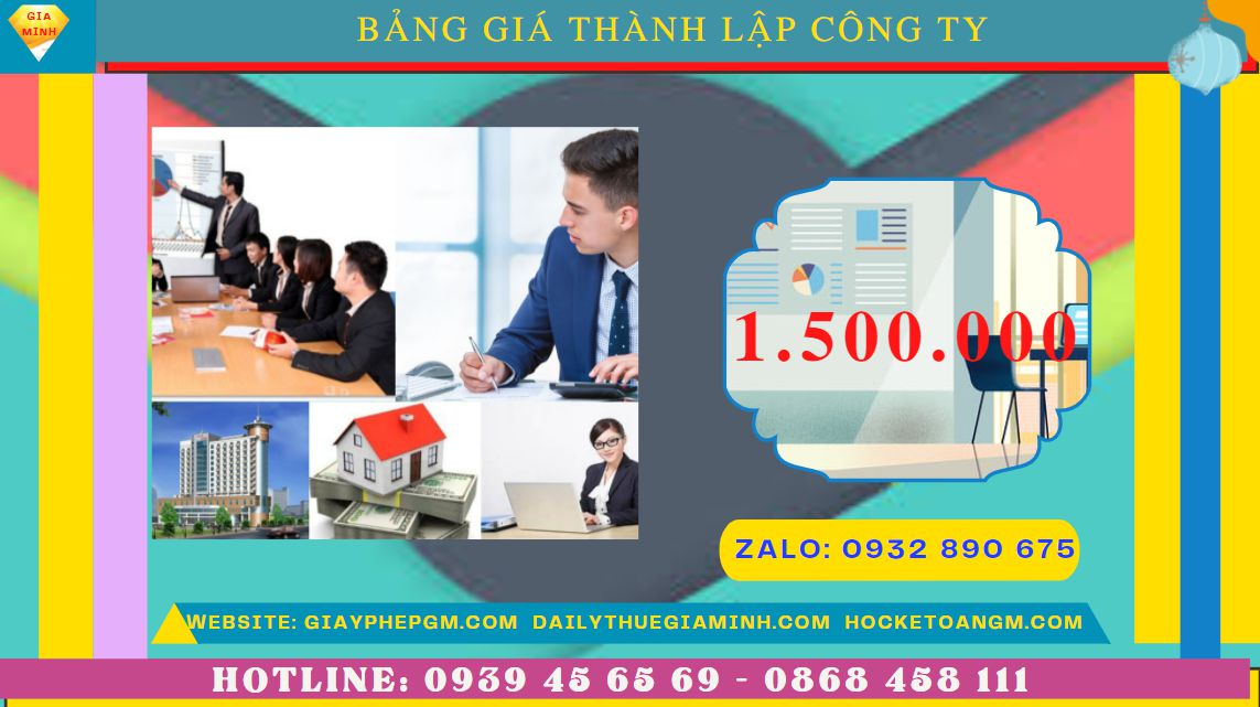 Chi phí thành lập công ty đóng gói bao bì tại Thành Phố Hồ Chí Minh