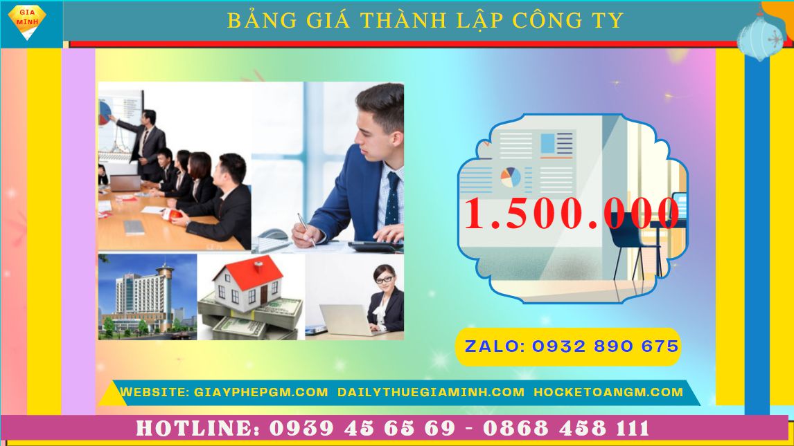 Chi phí thành lập công ty đóng gói bao bì tại TP Hồ Chí Minh