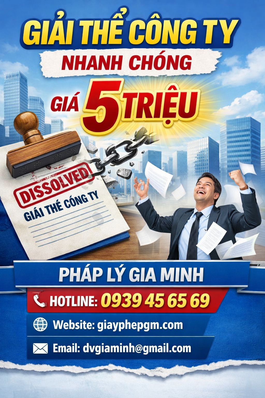  Bảng giá dịch vụ giải thể công ty tại Bắc Kạn