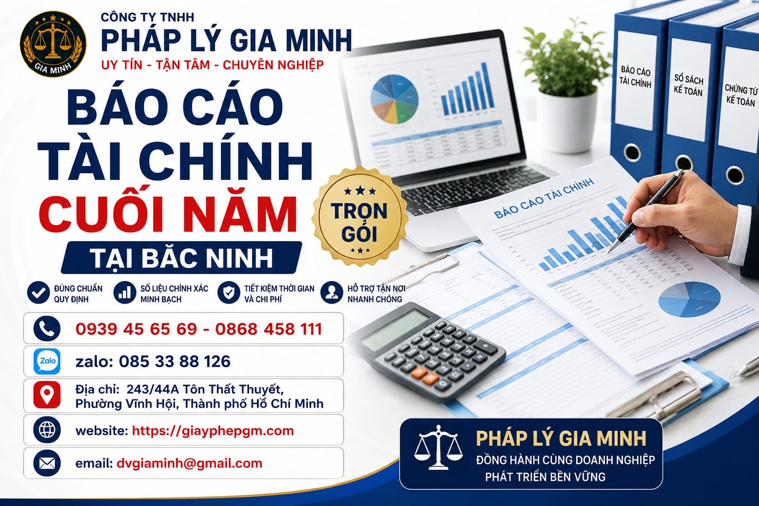 Nhận Làm Báo Cáo Tài Chính Quyết Toán Năm Giá Rẻ Tại Bắc Ninh 14 Báo cáo tài chính cuối năm tại Bắc Ninh trọn gói
