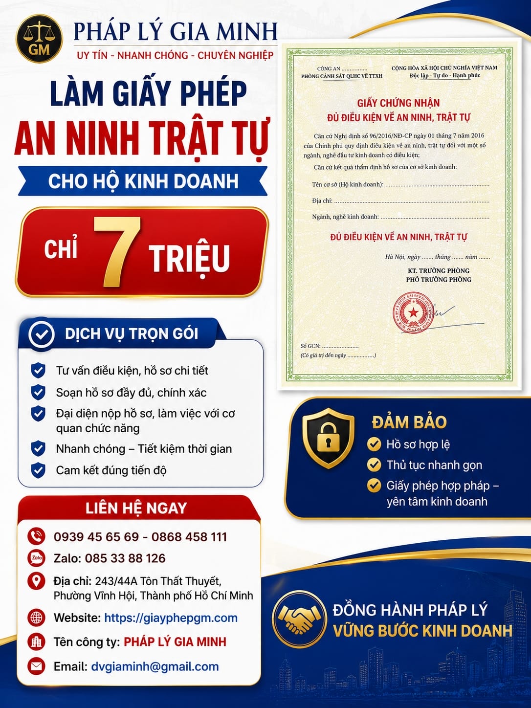THỦ TỤC XIN CẤP GIẤY PHÉP AN NINH TRẬT TỰ TẠI ĐIỆN BIÊN 6 Chi phí xin giấy phép an ninh trật tự tại Điện Biên