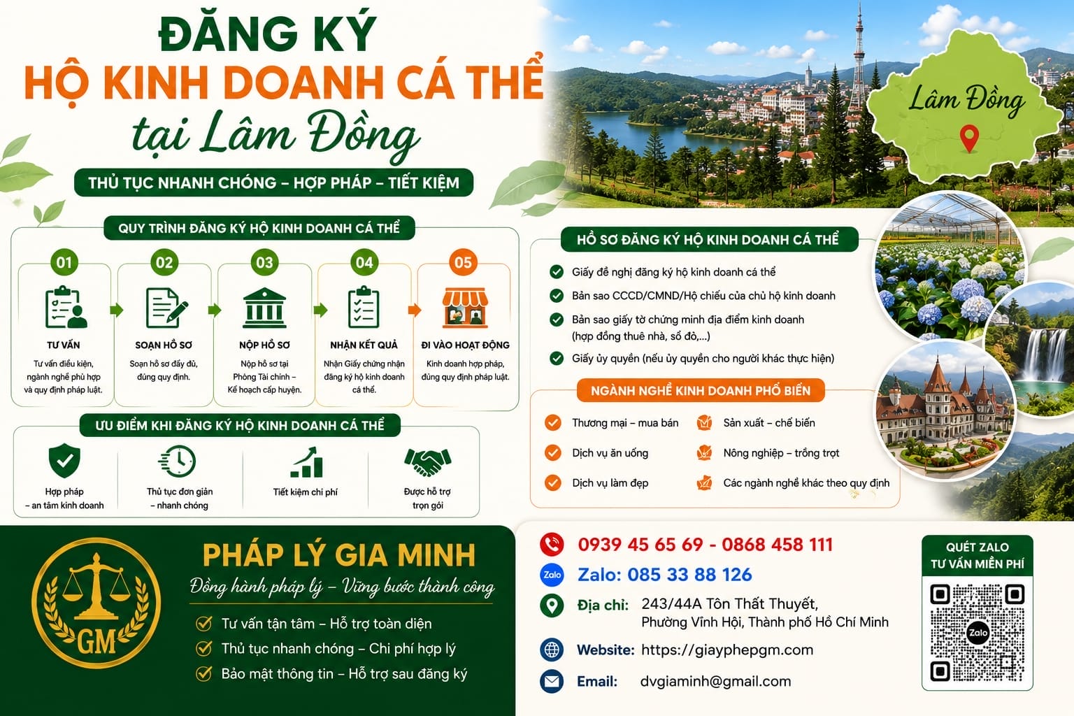 THỦ TỤC THÀNH LẬP HỘ KINH DOANH CÁ THỂ TẠI LÂM ĐỒNG 6 Đăng ký hộ kinh doanh cá thể tại Lâm Đồng