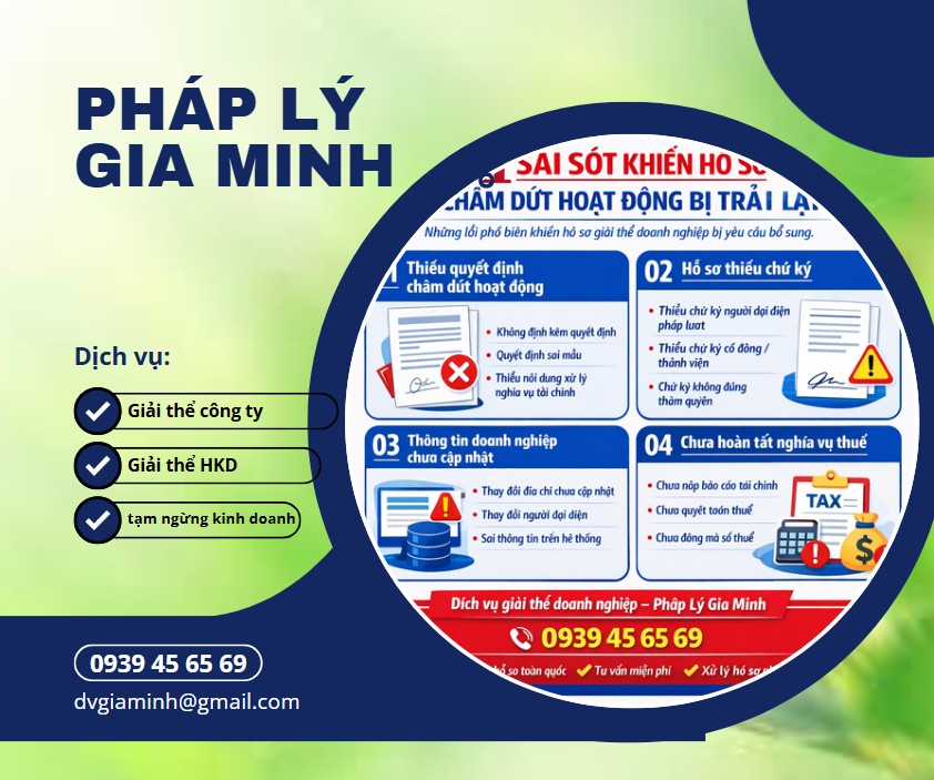 Dịch vụ giải thể công ty trọn gói tại An Giang