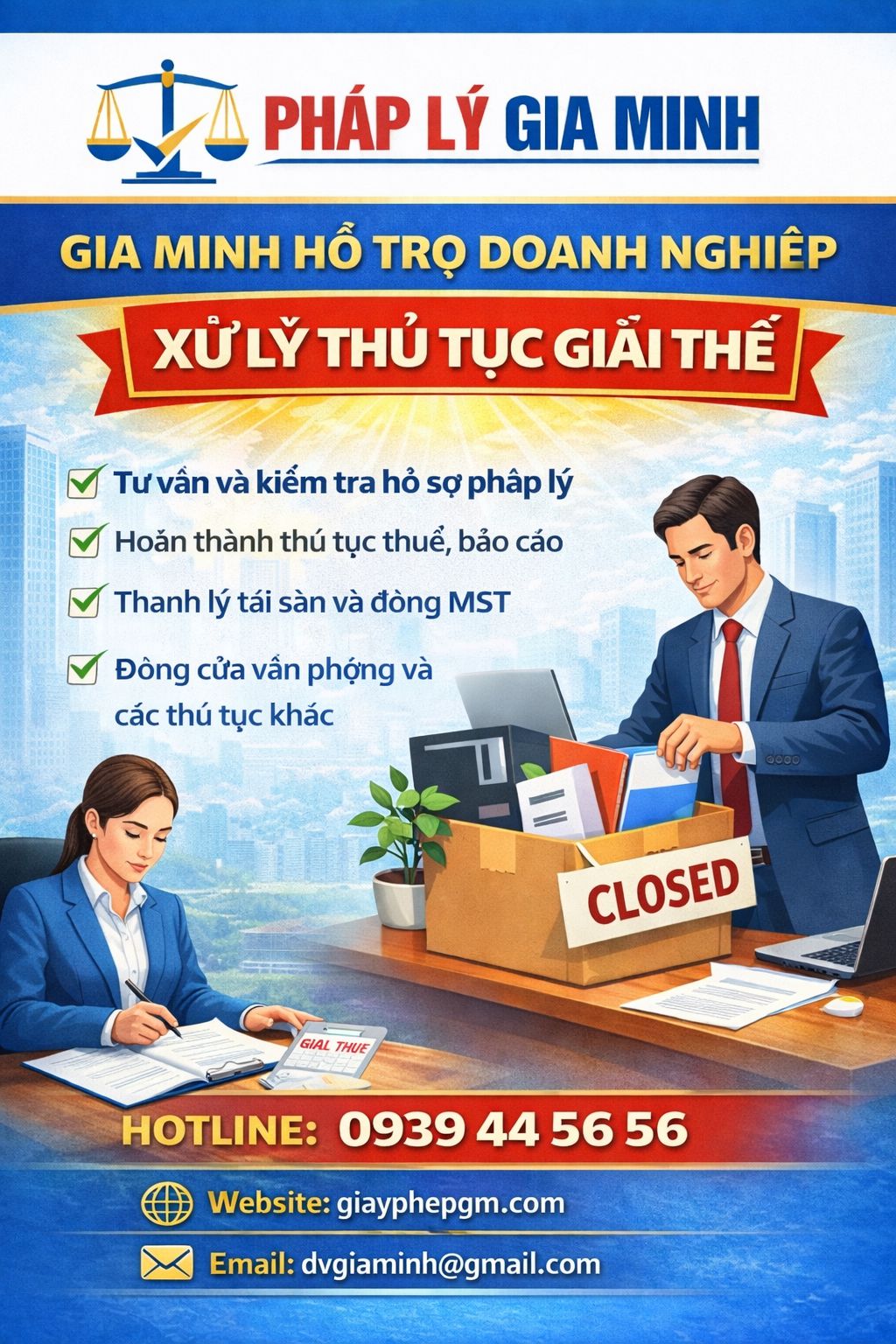 Dịch vụ giải thể công ty trọn gói Hà Tĩnh nhanh chóng đúng quy định pháp luật

