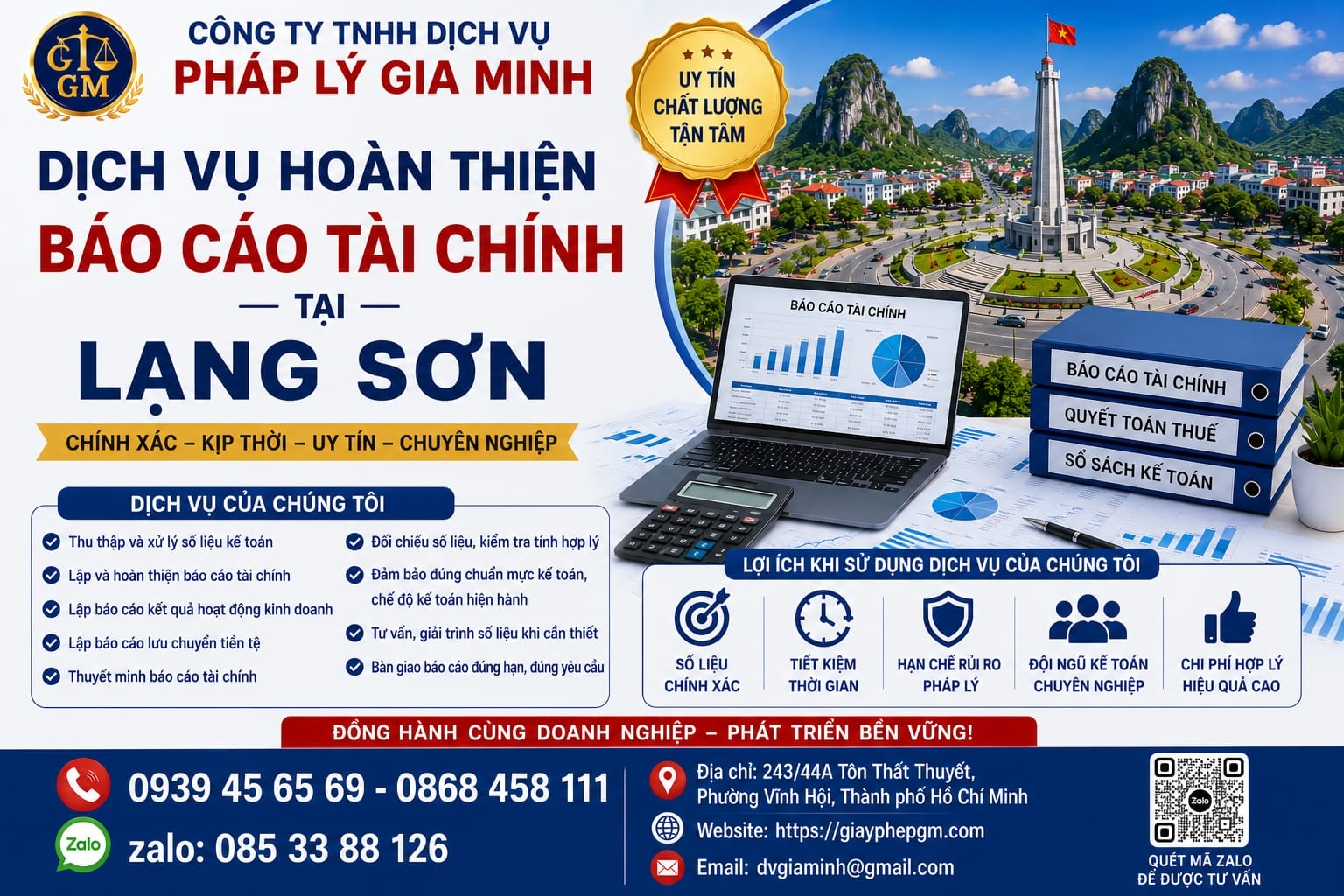 Dịch vụ hoàn thiện báo cáo tài chính tại Lạng Sơn