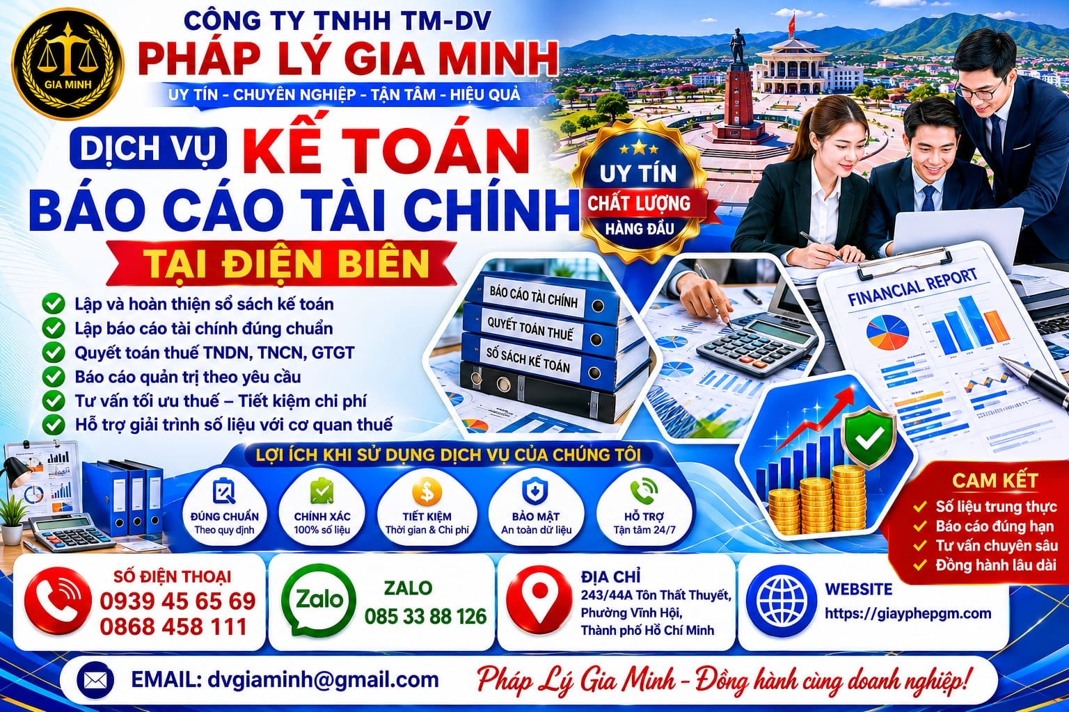 Dịch vụ kế toán báo cáo tài chính tại Điện Biên