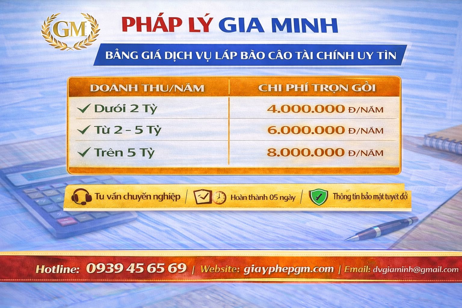 Dịch vụ kế toán báo cáo tài chính tại Lai Châu