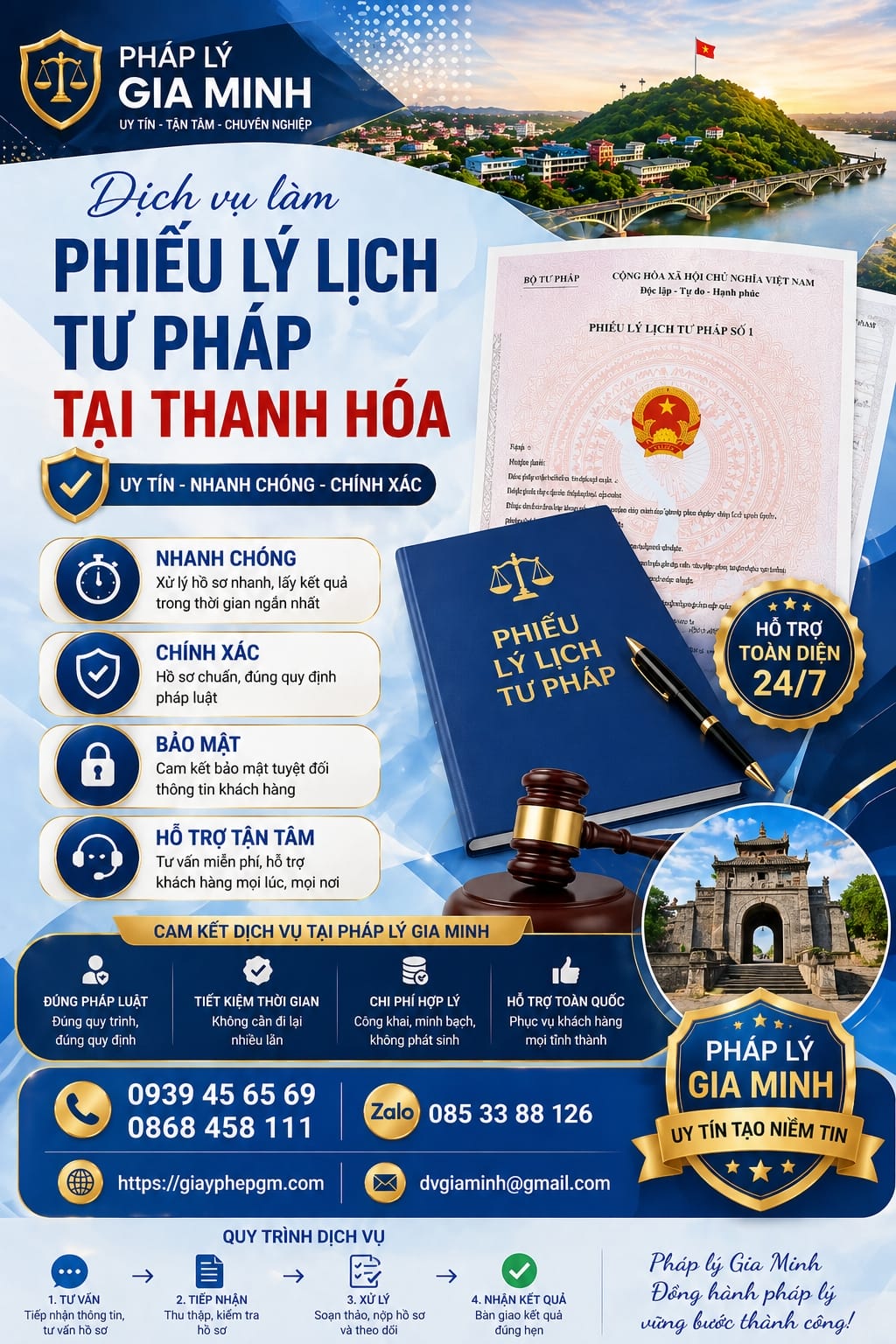 Làm lý lịch tư pháp ở đâu tại Thanh Hóa | Hướng dẫn chi tiết 2026 13 Dịch vụ làm lý lịch tư pháp Thanh Hóa cấp nhanh