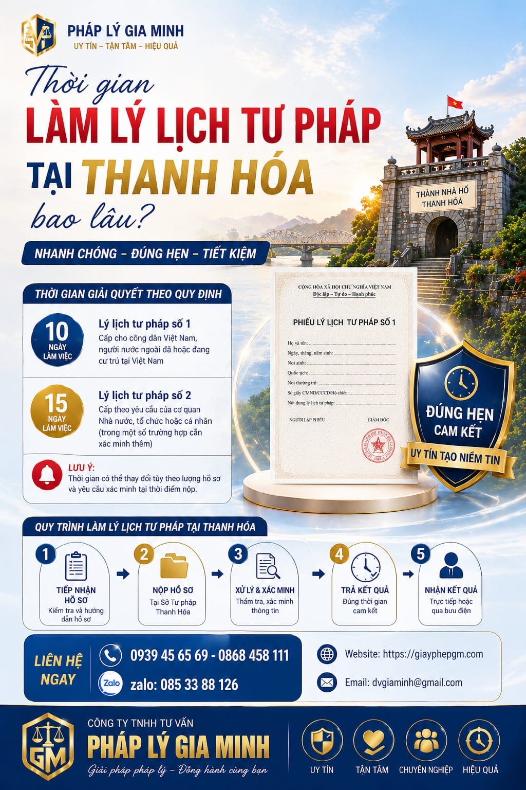 Làm lý lịch tư pháp ở đâu tại Thanh Hóa | Hướng dẫn chi tiết 2026 17 Dịch vụ lý lịch tư pháp Thanh Hóa cấp tốc trong ngày