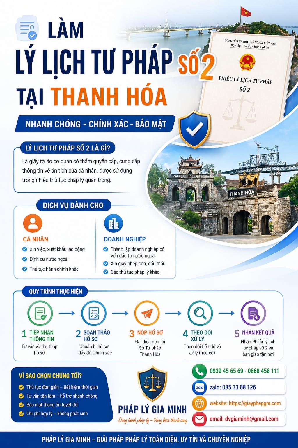 Làm lý lịch tư pháp ở đâu tại Thanh Hóa | Hướng dẫn chi tiết 2026 14 Dịch vụ lý lịch tư pháp Thanh Hóa uy tín nhất