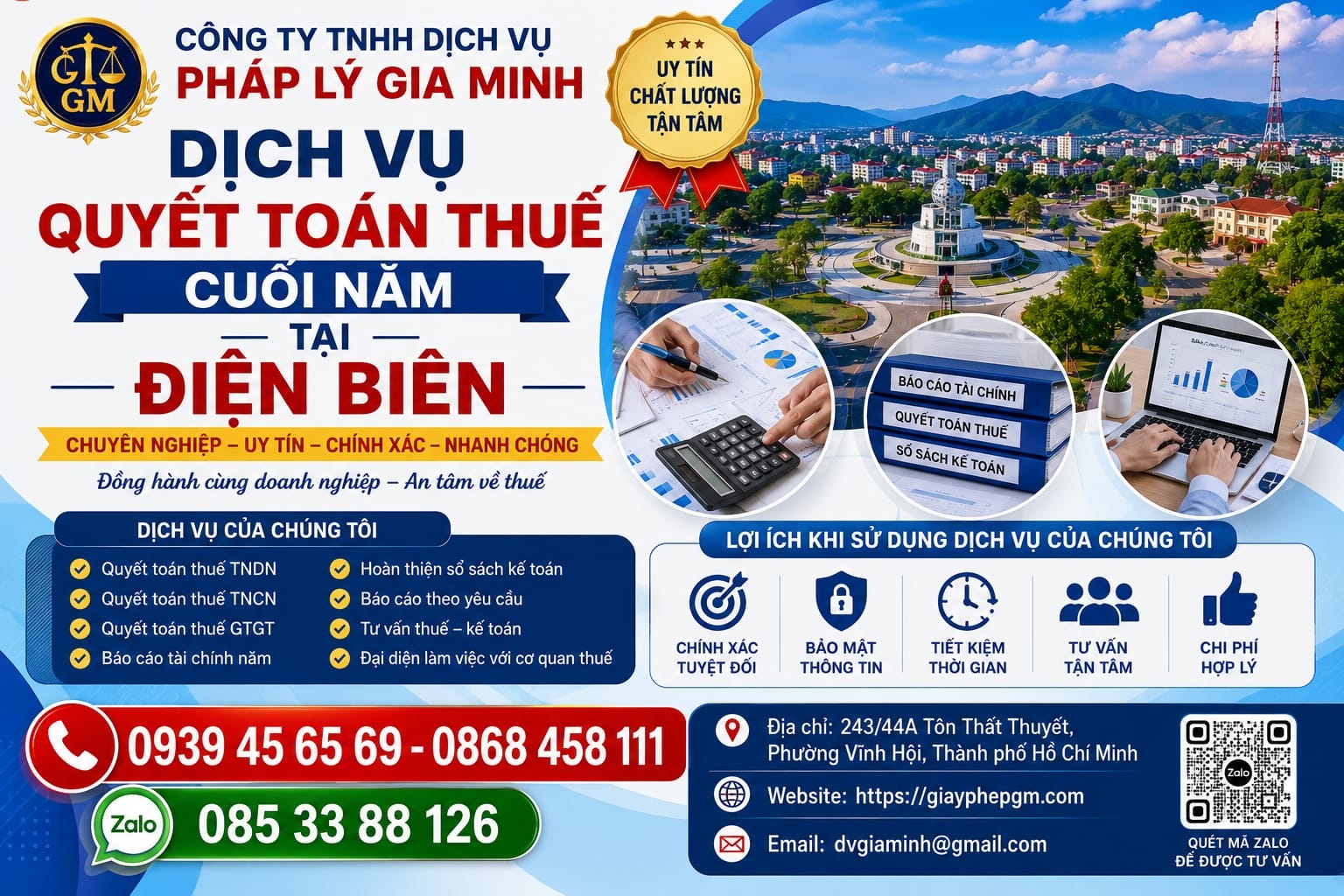 Dịch vụ quyết toán thuế cuối năm tại Điện Biên chuyên nghiệp