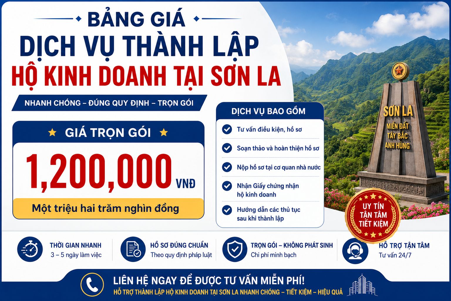 Dịch vụ thành lập hộ kinh doanh tại Sơn La
