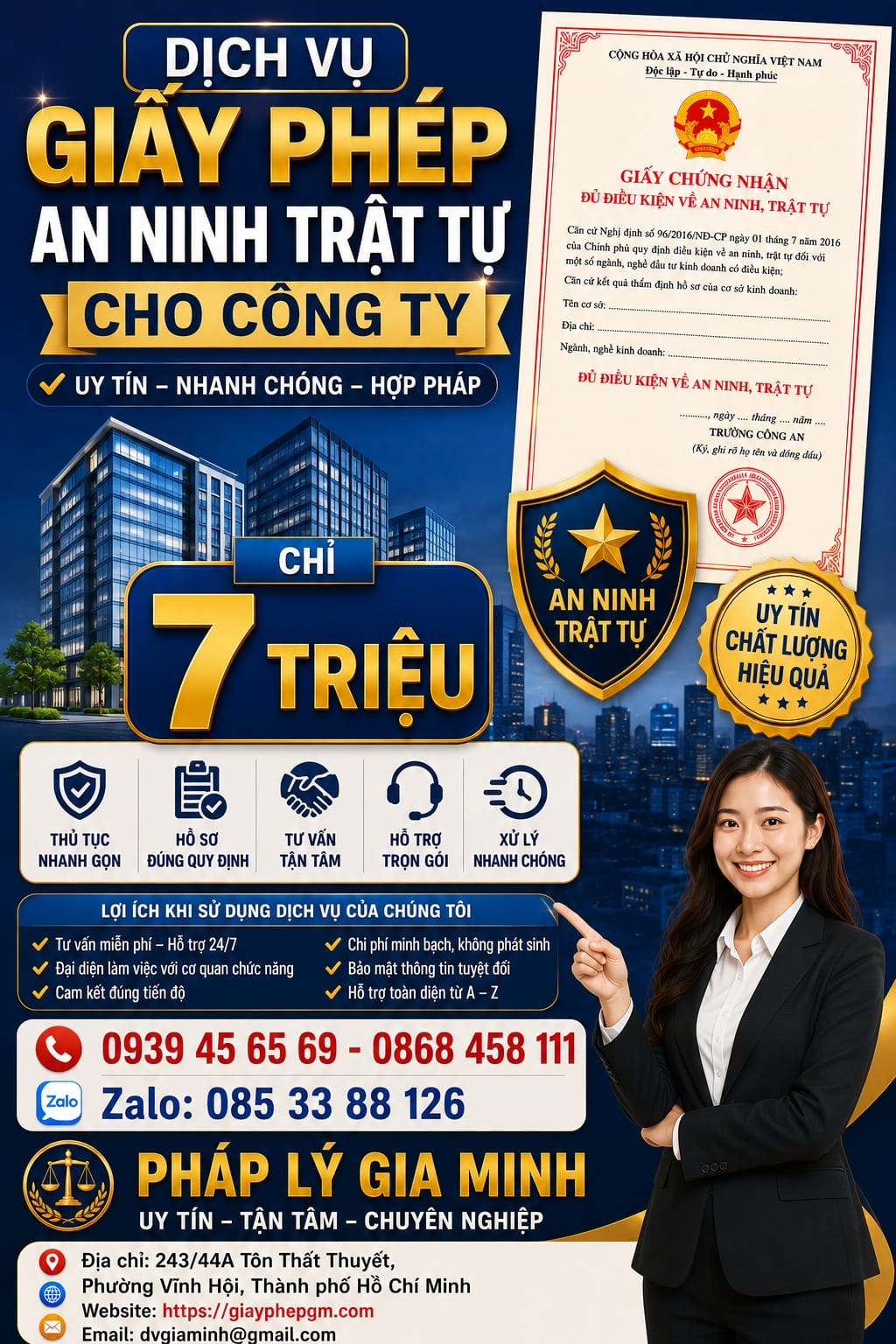 THỦ TỤC XIN CẤP GIẤY PHÉP AN NINH TRẬT TỰ TẠI ĐIỆN BIÊN 4 Dịch vụ xin giấy phép an ninh trật tự tại Điện Biên