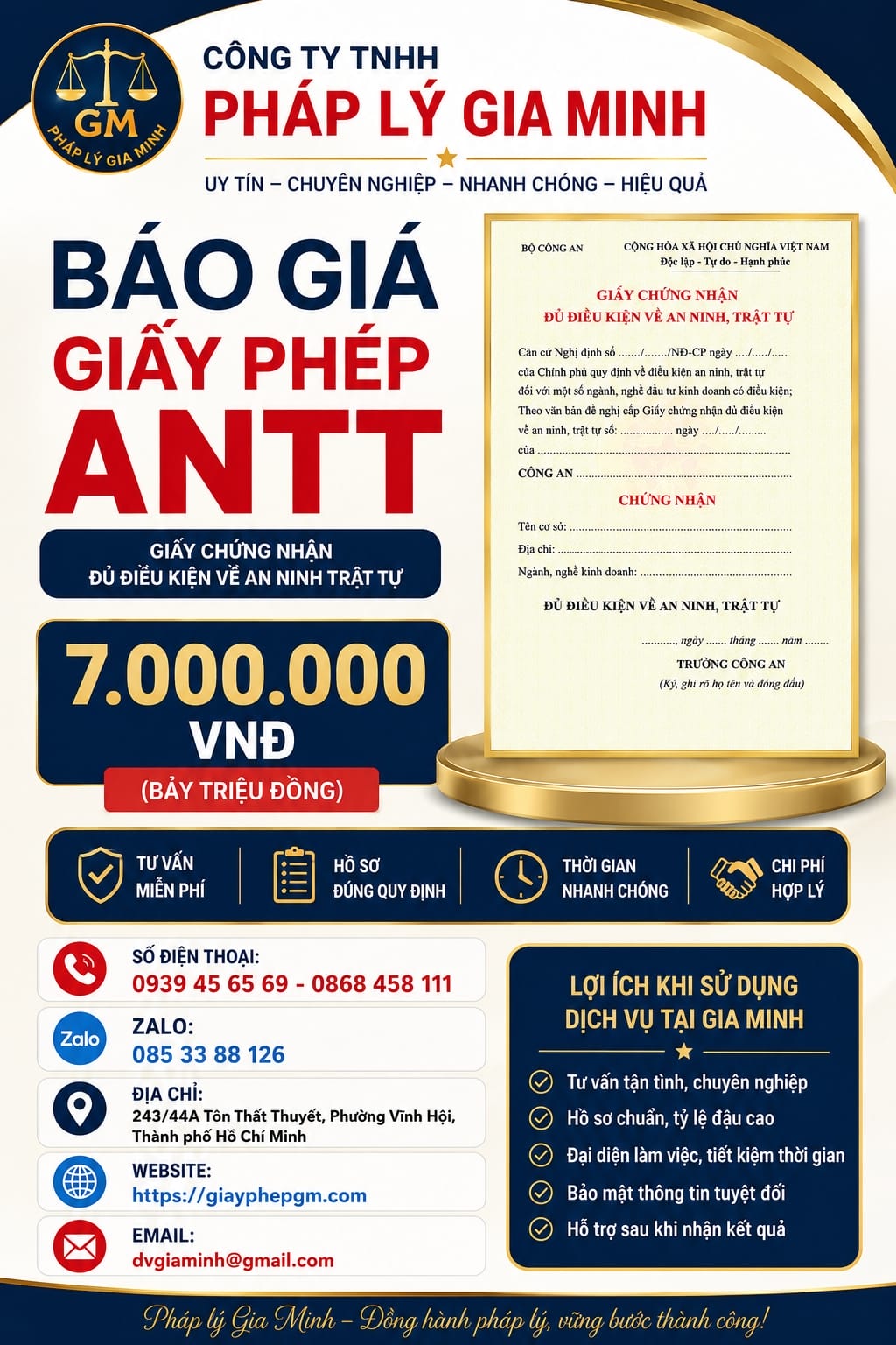 Thủ tục xin cấp giấy phép an ninh trật tự tại Thái Nguyên nhanh chóng và đúng quy định 2026 5 Dịch vụ xin giấy phép an ninh trật tự tại Thái Nguyên