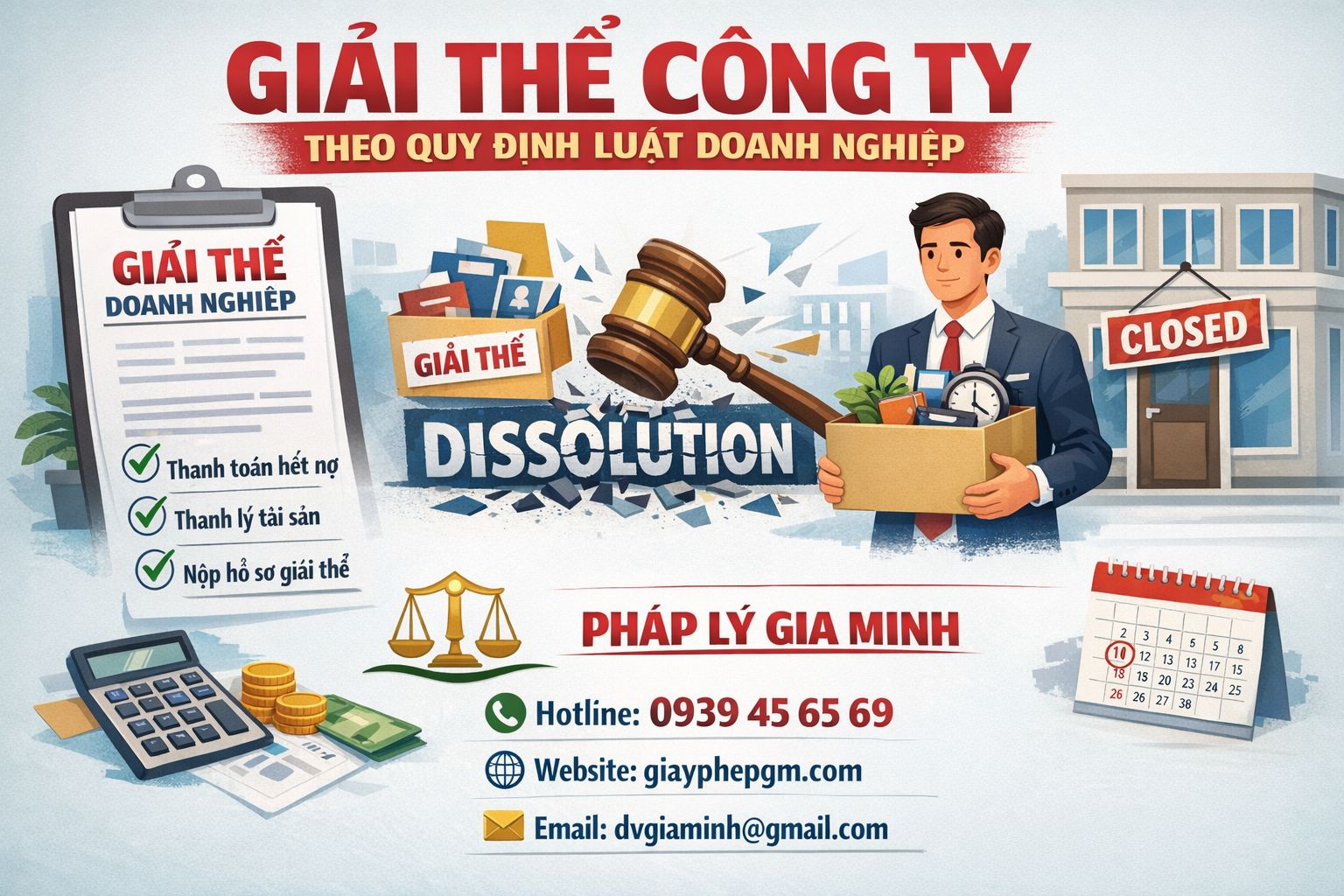 Gia Minh hỗ trợ doanh nghiệp giải thể công ty trọn gói tại Hải Phòng uy tín

