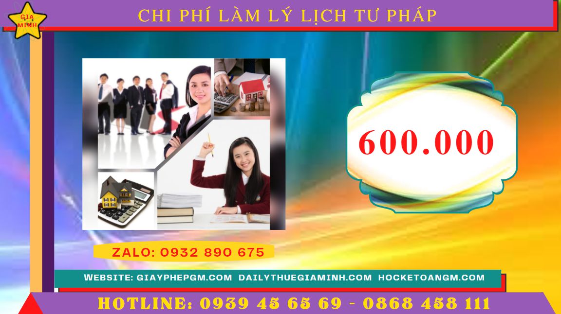 Dịch vụ làm lý lịch tư pháp số 2 huyện củ chi nhanh rẻ nhất 5 Bảng giá lý lịch tư pháp số 2 tại Huyện Củ Chi