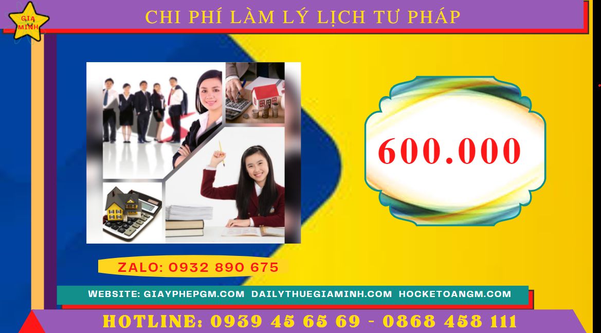 Bảng giá lý lịch tư pháp số 2 tại Quận Ô Môn