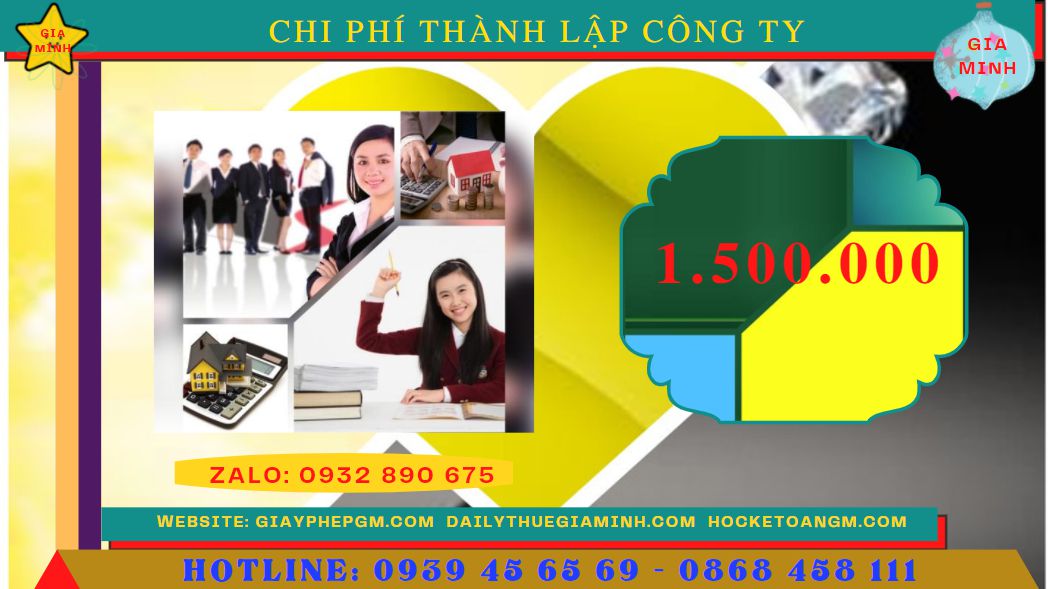 Bảng giá thành lập doanh nghiệp tại Bắc Ninh 