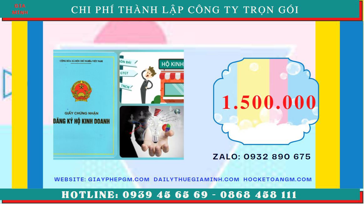Bảng giá thành lập doanh nghiệp tại Đắk Lắk 