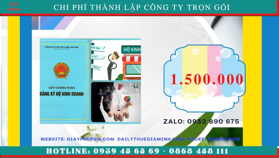 Bảng giá thành lập doanh nghiệp tại Gia Lai