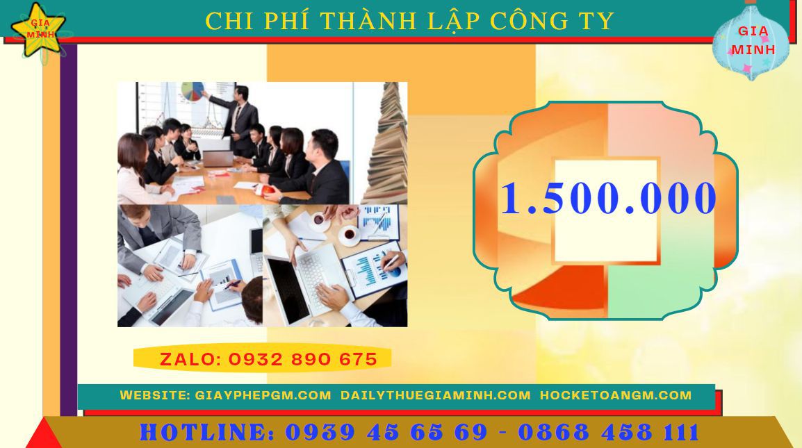 Bảng giá thành lập doanh nghiệp tại Lâm Đồng