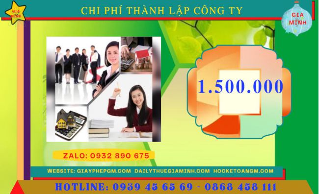 Bảng giá thành lập doanh nghiệp tại Phú Yên