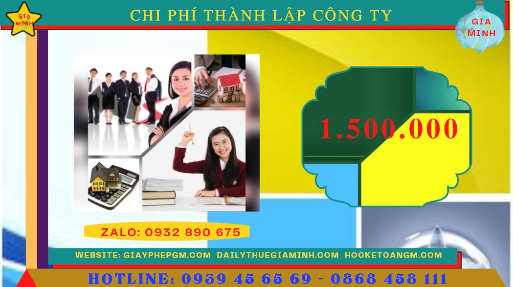 Bảng giá thành lập doanh nghiệp tại Thái Bình