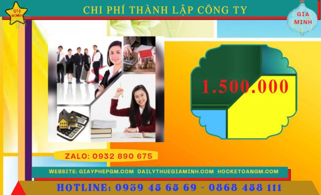 Bảng giá thành lập doanh nghiệp tại Thanh Hóa