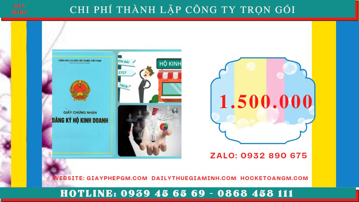 Bảng giá thành lập doanh nghiệp tại Thành Phố Đà Nẵng