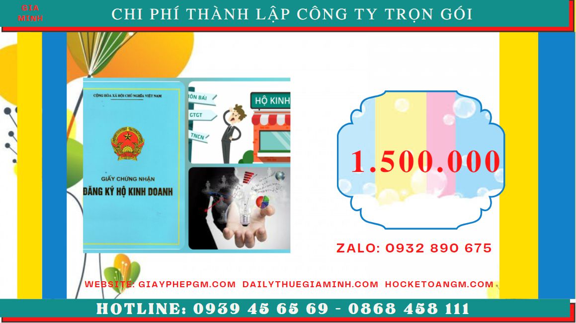Bảng giá thành lập doanh nghiệp tại Thành Phố Hải Phòng