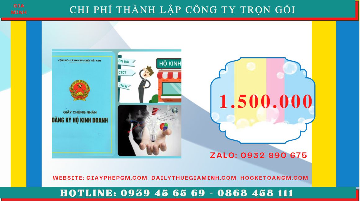Bảng giá thành lập doanh nghiệp tại TP Đà Nẵng