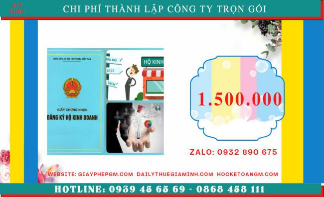 Bảng giá thành lập doanh nghiệp tại TP Hải Phòng 