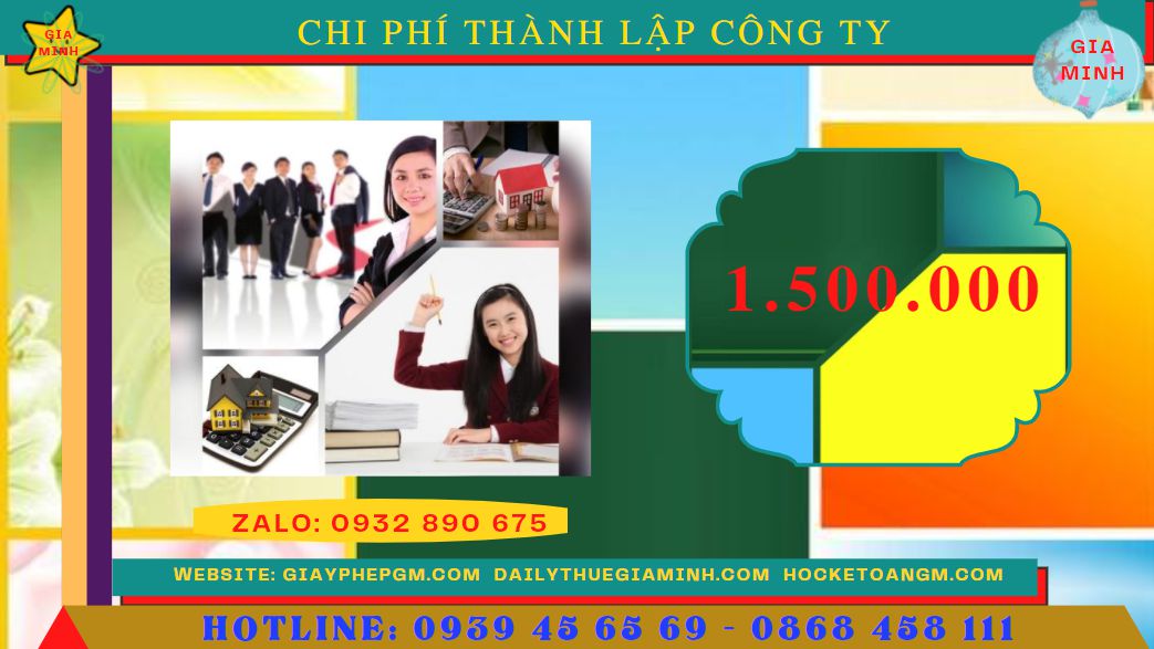 Bảng giá thành lập doanh nghiệp tại TT Huế