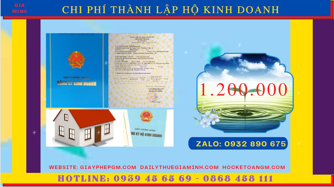 DỊCH VỤ THÀNH LẬP HỘ KINH DOANH CÁ THỂ UY TÍN TẠI BÀ RỊA VŨNG TÀU 5 Bảng giá thành lập hộ kinh doanh cá thể uy tín tại Bà Rịa Vũng Tàu