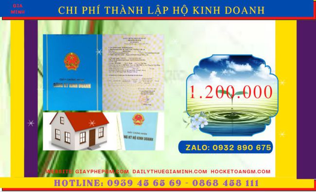 Bảng giá thành lập hộ kinh doanh cá thể uy tín tại Cần Thơ