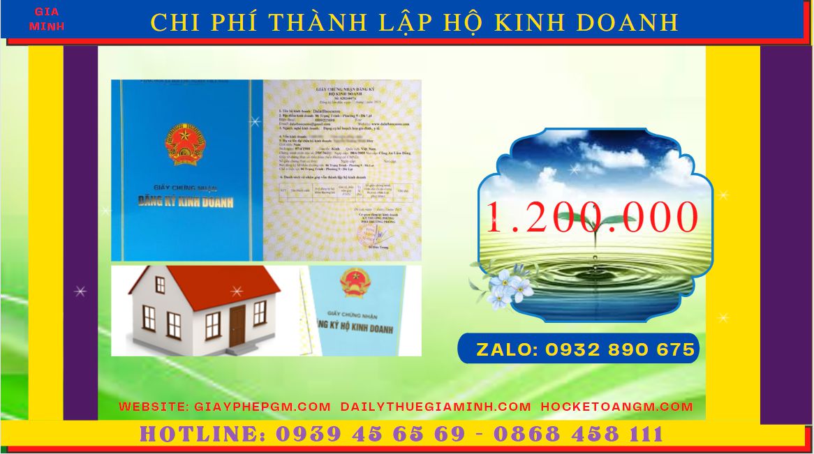 Bảng giá thành lập hộ kinh doanh cá thể uy tín tại Đà Nẵng