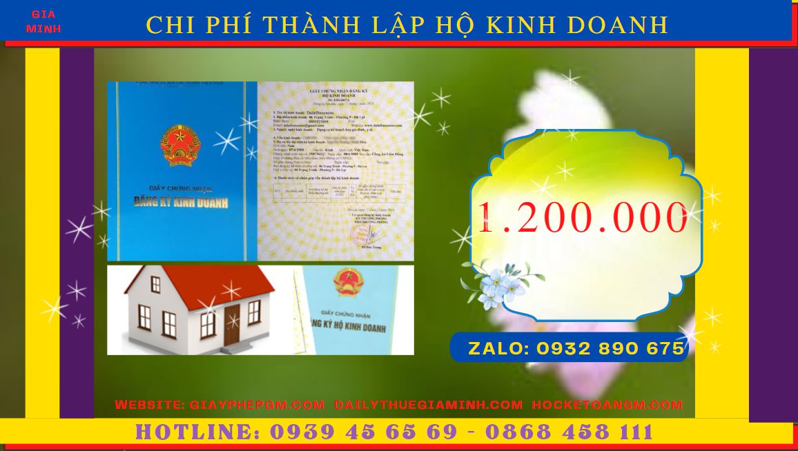 DỊCH VỤ THÀNH LẬP HỘ KINH DOANH CÁ THỂ UY TÍN TẠI HUYỆN NHÀ BÈ 5 Bảng giá thành lập hộ kinh doanh cá thể uy tín tại Huyện Nhà Bè